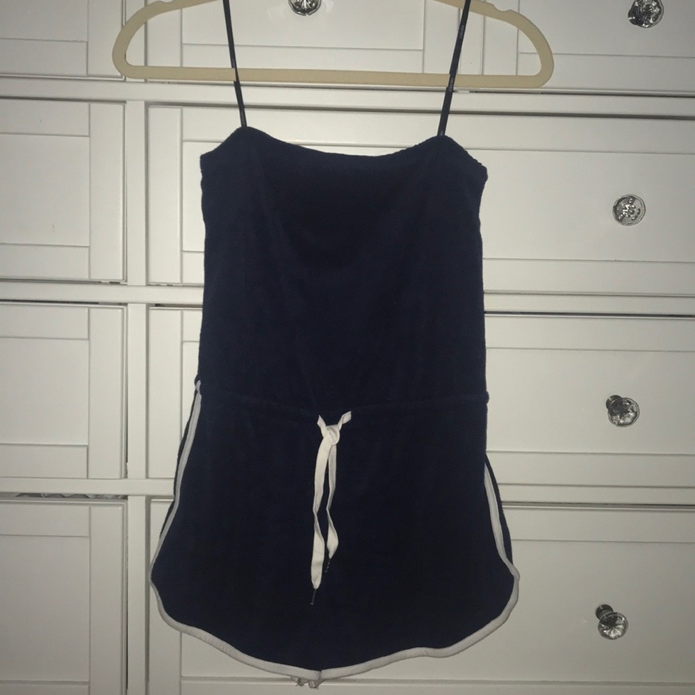 NEW Navy Velour Romper!